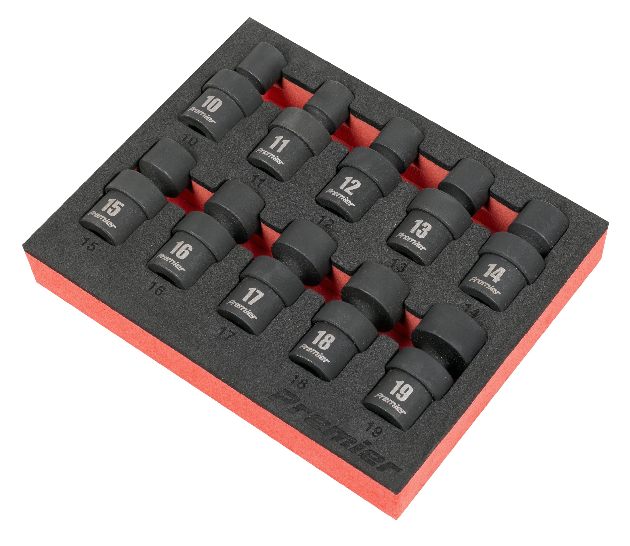 Sealey Premier 3/20.3 cm Sq Drive uniwersalny zestaw nasadek udarowych 10 szt. - AK68220