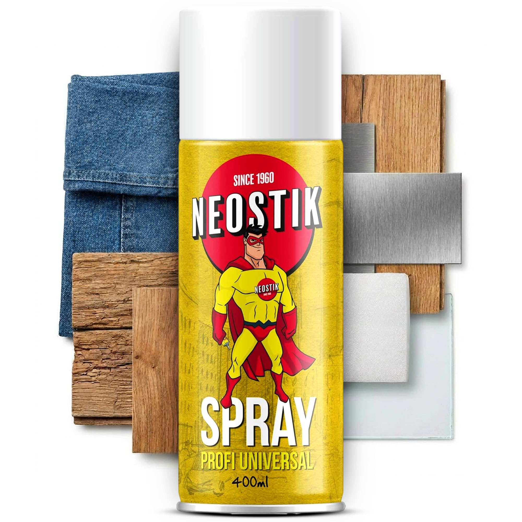 Colla Spray Multiuso Permanente Per Tessuto Cielo Auto, Asciugatura Immediata, Resistente alle Basse e Alte Temperature, Utilizzabile Per Qualsiasi Materiale, Bomboletta spray ALTA QUALITA' 400ML (10)