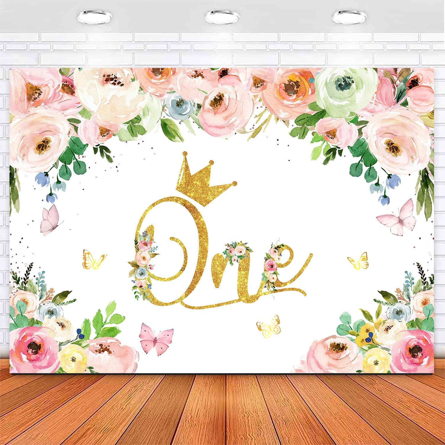 Baby Girl 1st Birthday Decorations Supplies,Baby First Birthday Decorations for Girl, 1st birthday decorations girl