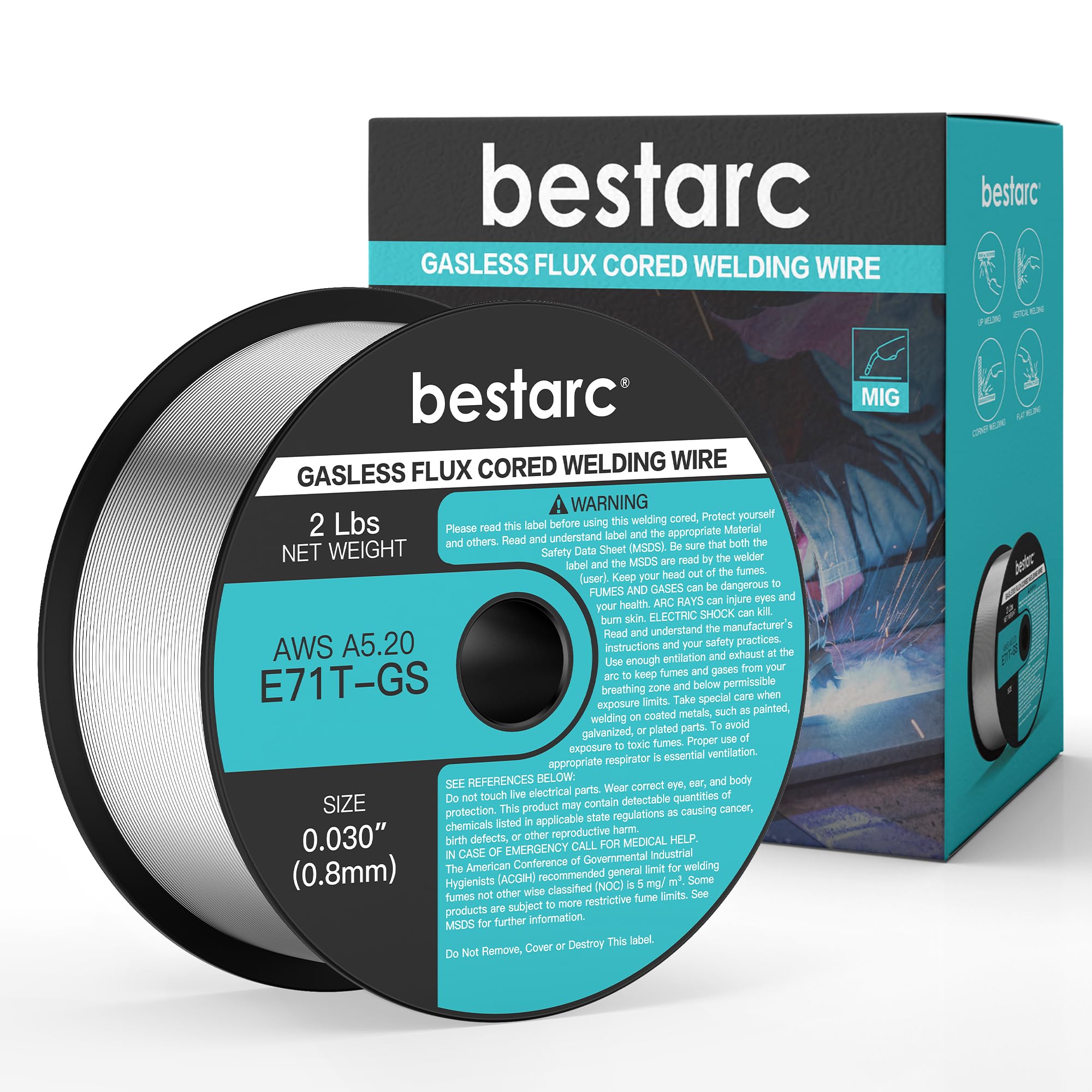 bestarc Flux Core Welding Wire 2lb
