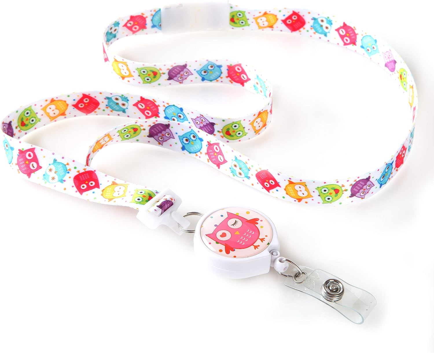 Hoot Winked Ribbon Lanyard