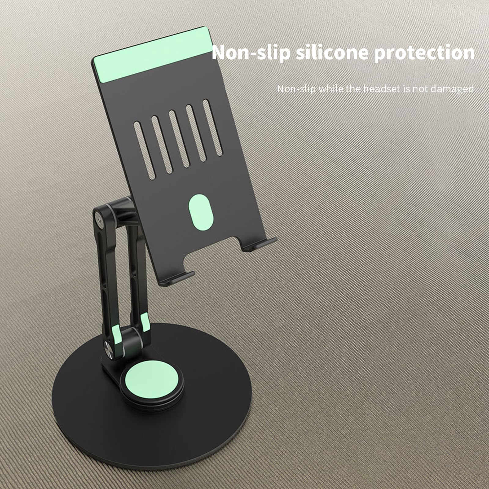 Soporte para teléfono móvil, soporte plegable para tableta, soporte de teléfono de escritorio, a prueba de golpes, 3 ejes, soporte giratorio de 360 grados, soporte para tableta plegable