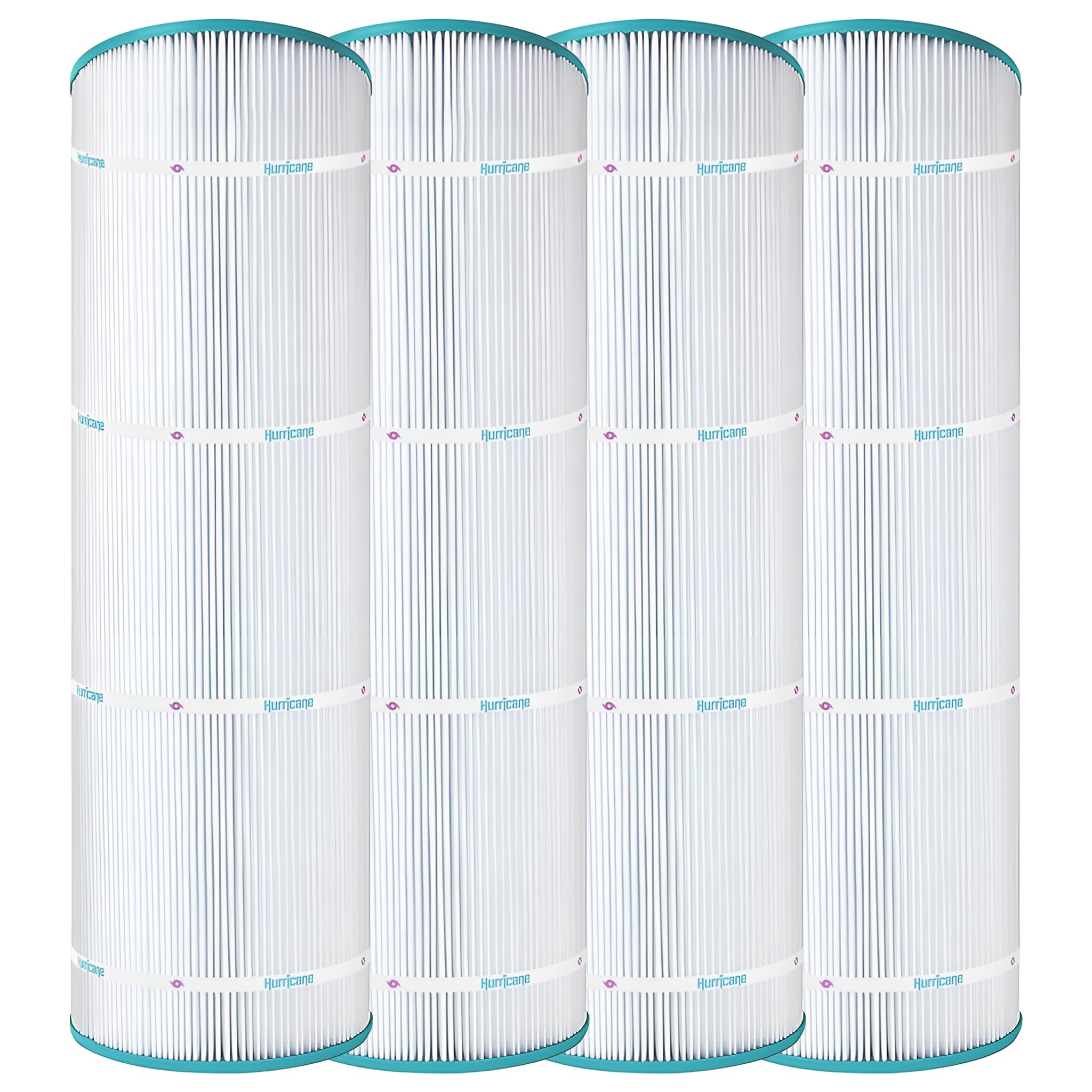 Hurricane Filters HF8413-01 4 Pack Advanced Pool Filter Cartridge - Replacement for PWWPC125B, Unicel C-8413, Filbur FC-2575, Waterway Proclear 125, Sta Rite Posi Clear PXC-125