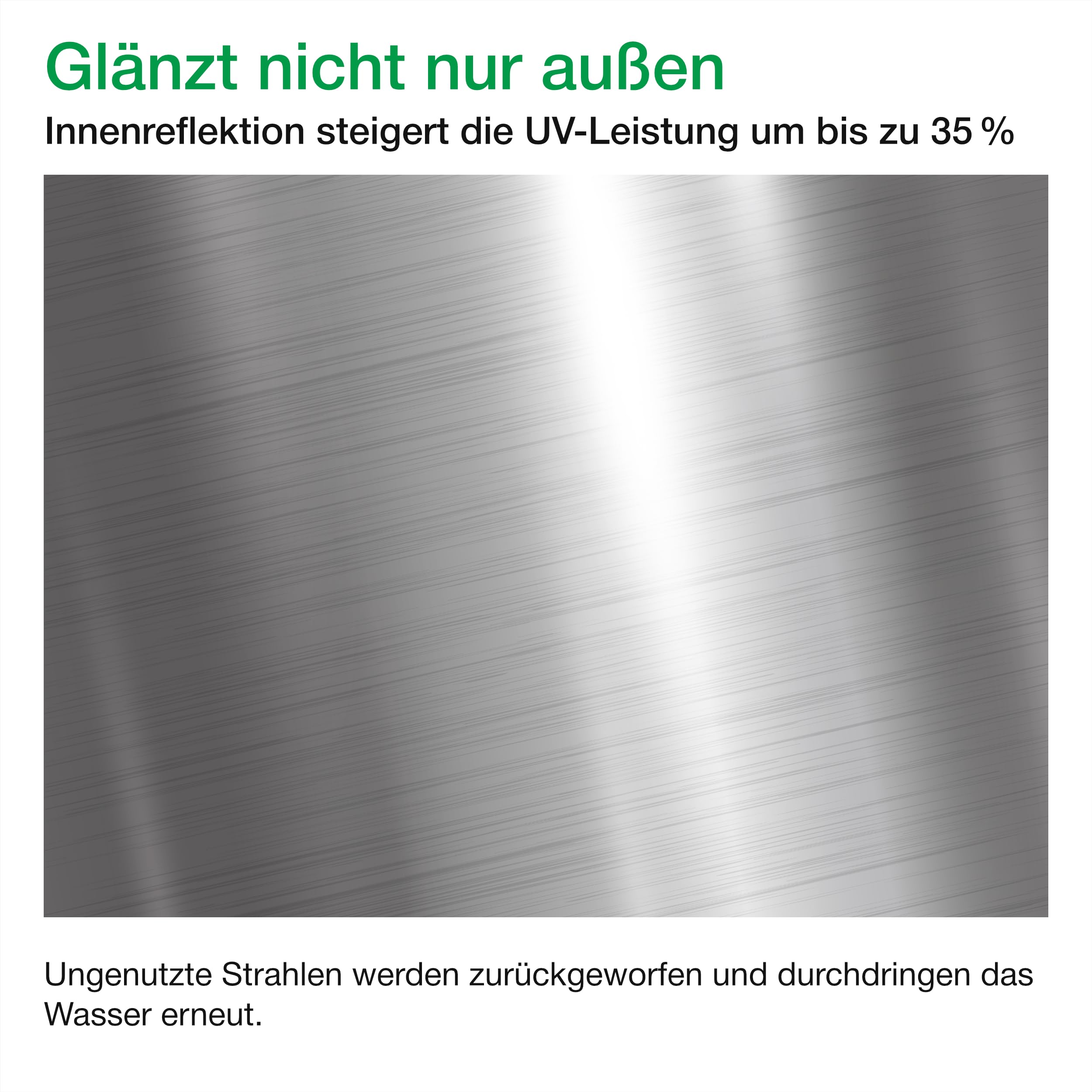 Wagner Green Flex UVC Teichklärer 75 Watt T5 - Flexible vielseitige Anschlussmöglichkeiten - Teich UVC Klärer bis 75 m³ - Koi Teich bis 35 m³ - Strahler zur Entkeimung - Sterilisator Algenvernichter