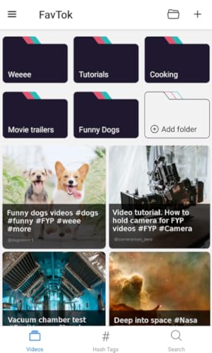 FavTok: your personal collection of TikTok videos
