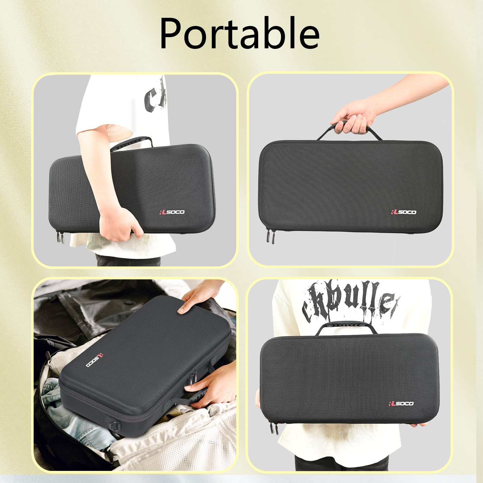 RLSOCO Pickleball Schläger Tasche für BAGAIL/Amoswiz/Topfinder/Friday/adidas/Ergonomicstar/Sonix/Onix Pickleball Schläger - Passend für 2 Paddel und 4 Bälle (Nur Tasche)