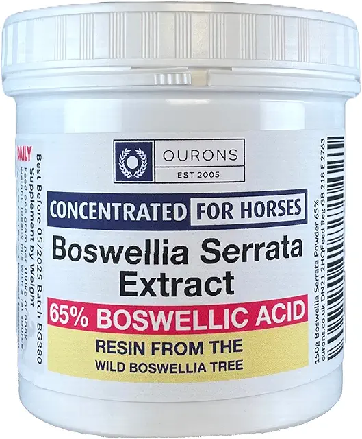 Boswellia Serrata Pulver 65% Boswellsäure für Pferde - Weihrauch Extrakt