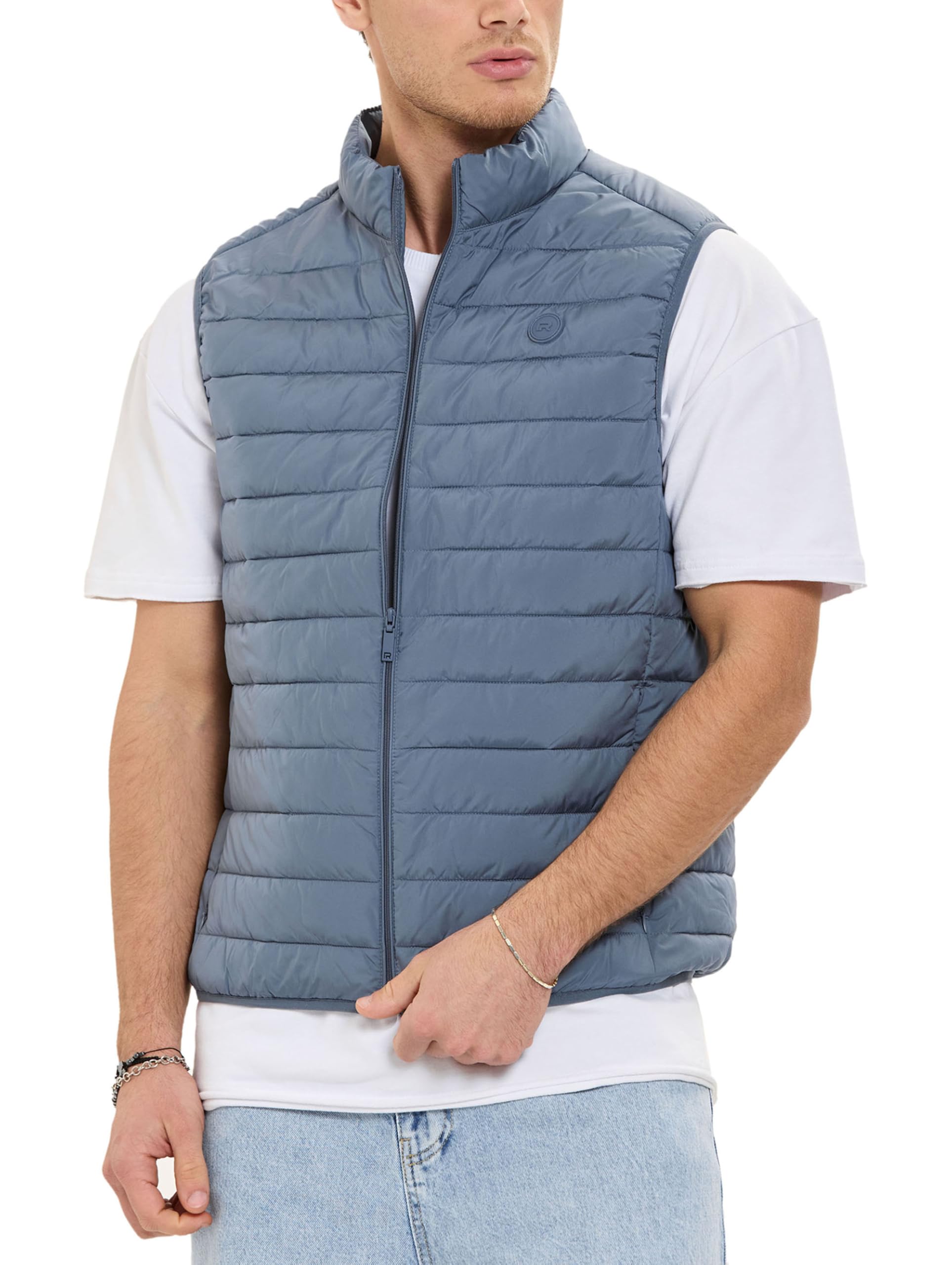 Redbridge Gilet trapuntato, leggero, con colletto alto e chiusura lampo, per tutti i giorni, per il tempo libero e le mezze stagioni