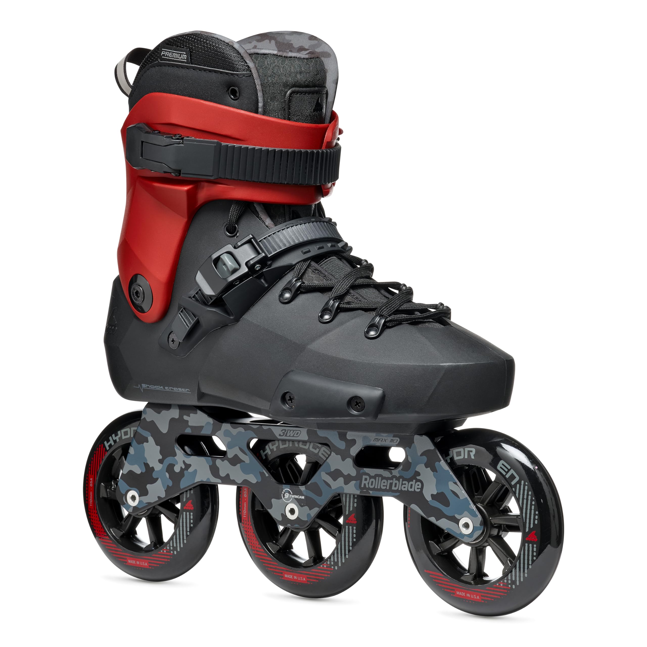 Rollerblade Twister 110 3WD Inline Skate 2024 Black/Red