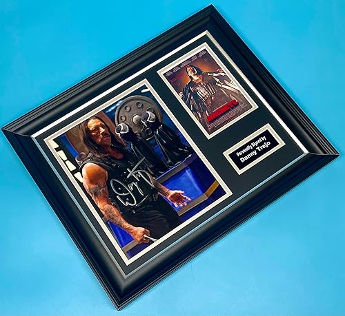 Miniatura 2 de Danny Trejo - Foto firmada en marco de madera de lujo hecho a mano y certificado de autenticidad de miembro de AFTAL Autenticidad Película Película
