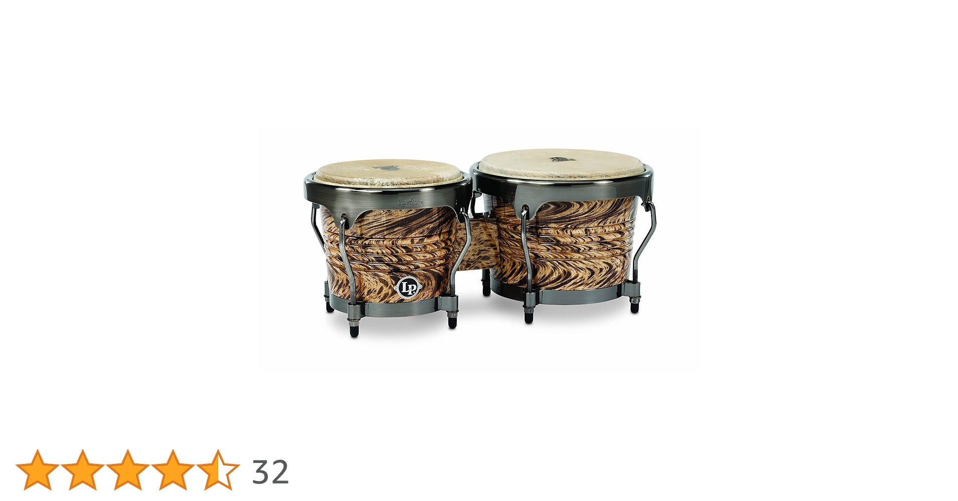 LP Aspire Wood Bongos ボンゴ LP, Aspire Series Wood Bongos, Vintage Sunburst
