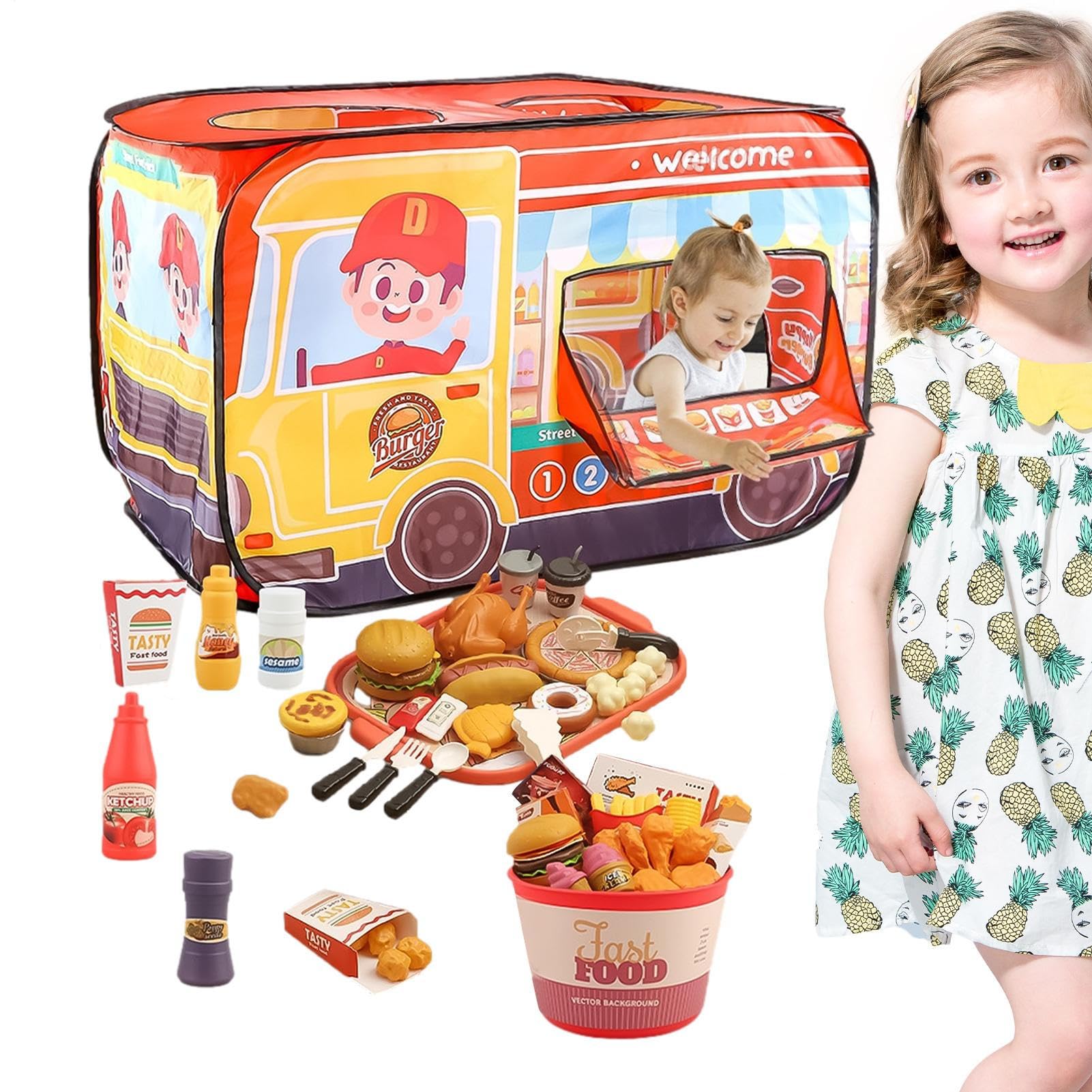 Fai finta di giocare a cibo, fast food gioca a cibo giocattoli Gioca al