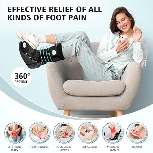 Miniatura 5 de Botas para caminar, botas de fractura para pie y tobillo, talla M