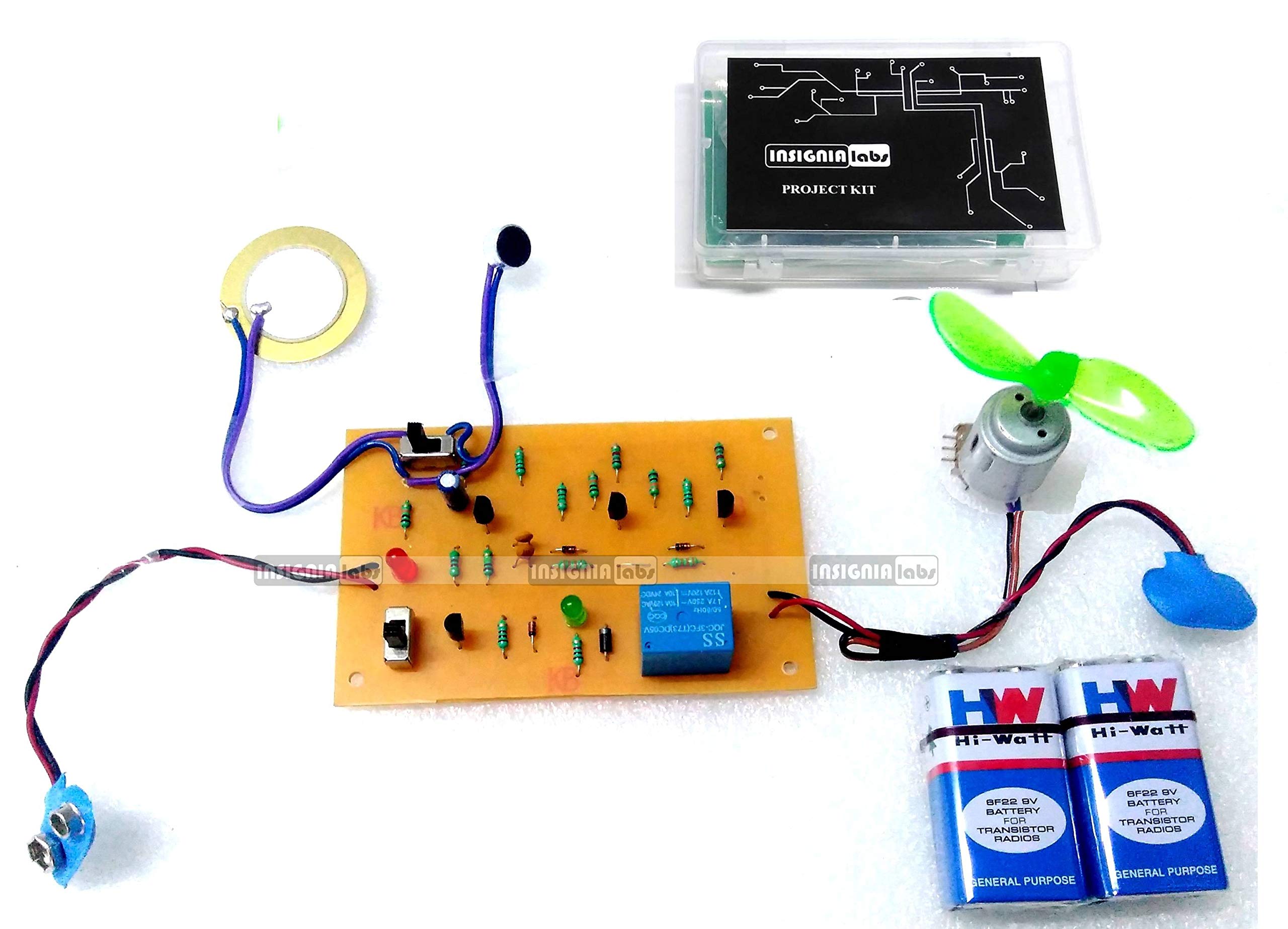INSIGNIA LABS Plastic CLAP Switch and Vibration Touch Based DC Motor Control KIT Project, Yellow (B07X9G9WGH) Amazon Price History, Amazon Price Tracker