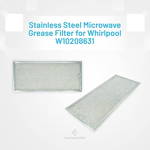 Miniatura 3 de Paquete de 2 filtros de microondas de repuesto para Whirlpool W10208631A W10208631 W10208631RP 2304686 AH3650910