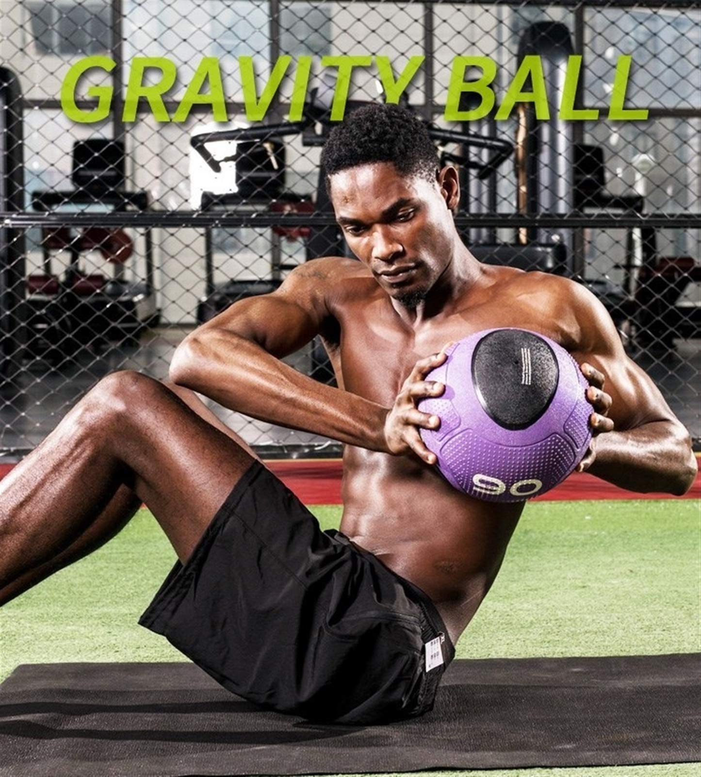 Pelota Medicinal Bola De Bola De Bola De Medicina De Goma, Entrenamiento De Fuerza De Entrenamiento De Entrenamiento De Entrenamiento De Entrenamiento De Entrenamiento Aeróbicos Bola Sólida, 1-10kg