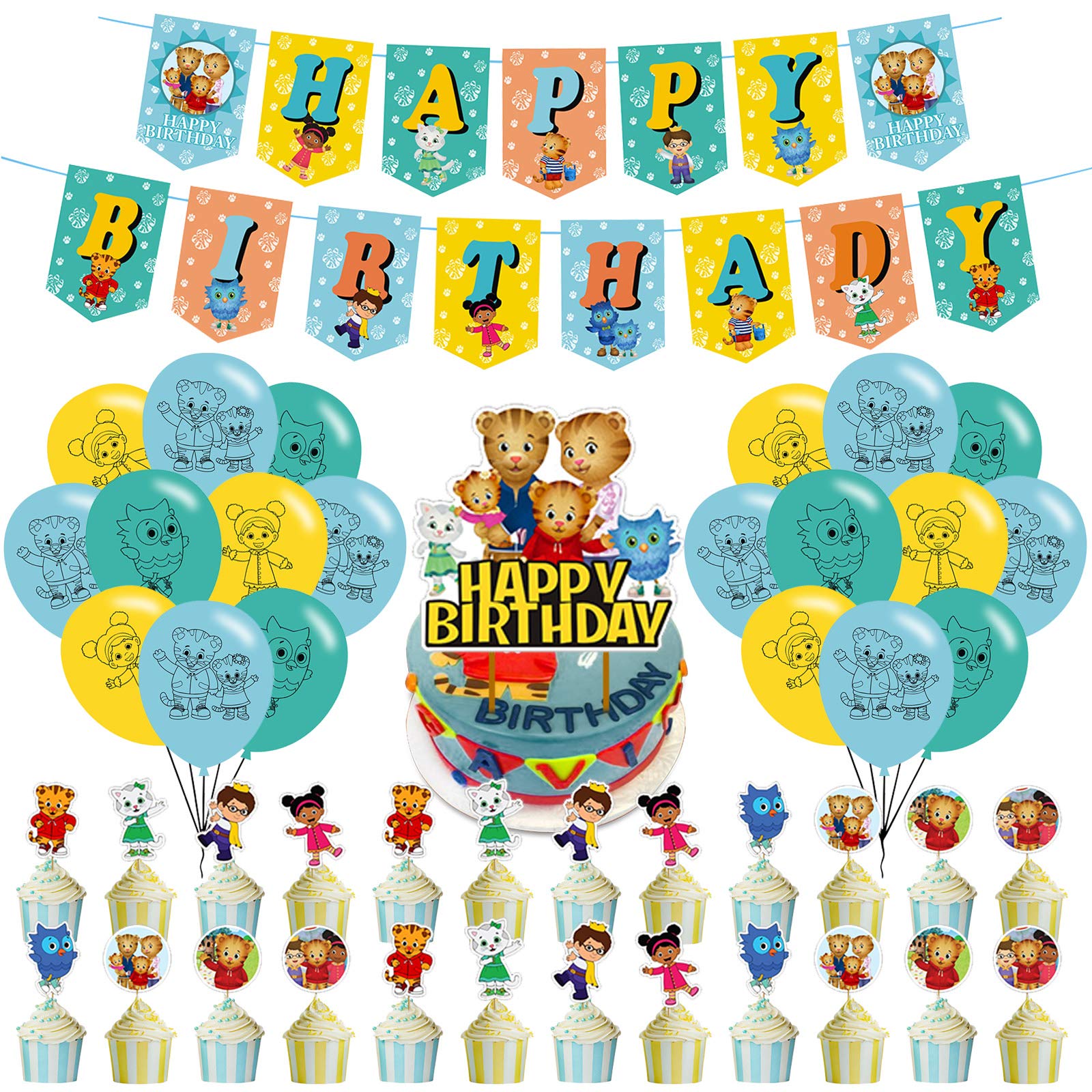 Buy Daniel Tiger's Neighborhood Party Decorations,Birthday Party
