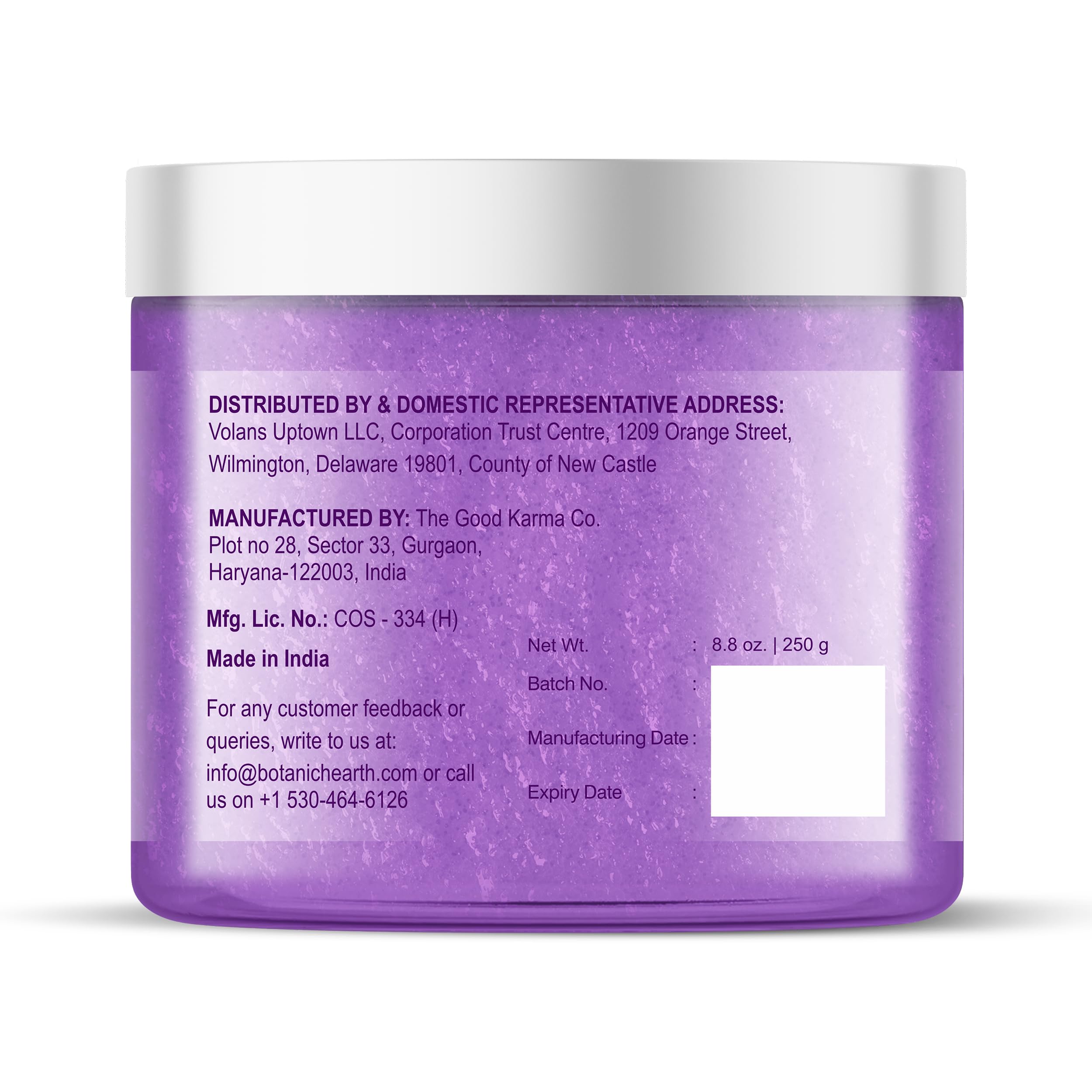 Botanic Hearth Dreamy Lavender Body Scrub 8.8 fl oz (250 g), 250 g (Pack of 1) - Image 4