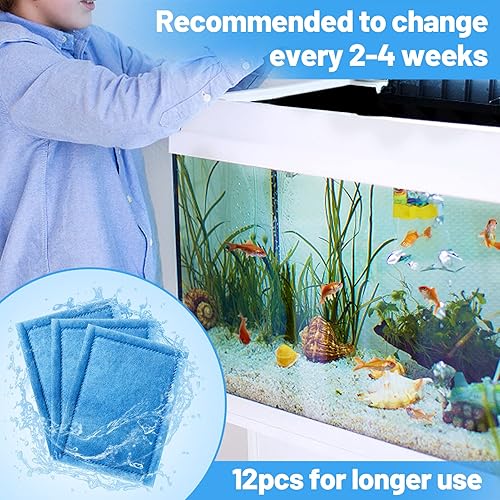Miniatura 5 de MEWTOGO 12 cartuchos de repuesto para filtros de acuario compatibles con Aqua-Tech EZ-Change #2, filtros de tanque de peces para 10-20 filtros de