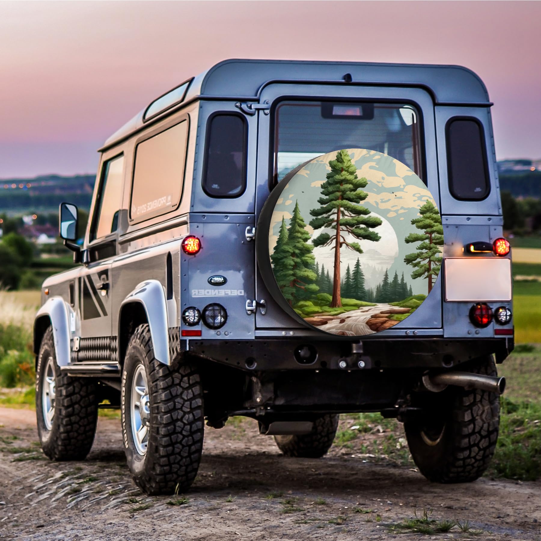 Adventure Awaits RV Spare Tire Cover Wheel For RV SUV Truck Travel Trailer Tires Protectors Weatherproof For Camper Trailer Universal 14\" 15\" 16\" 17...