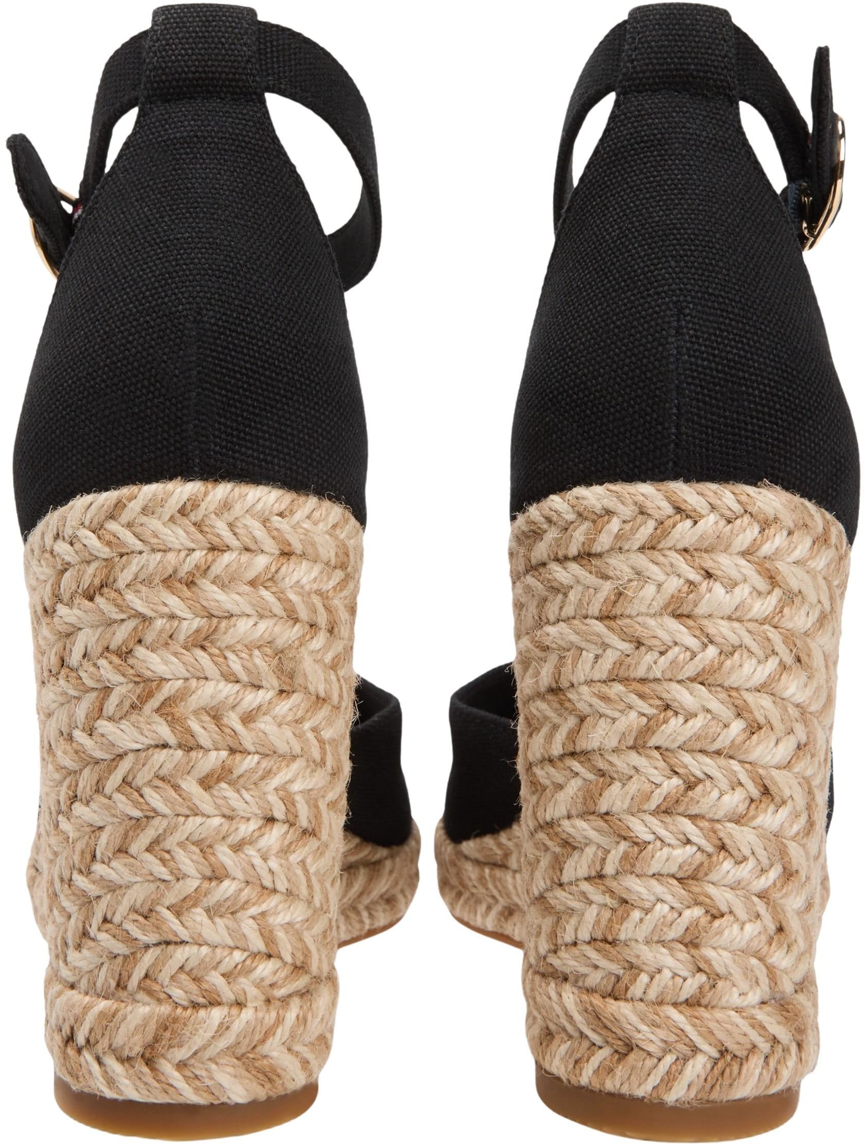 Tommy Hilfiger Flag High Wedge Espad Closed Toe Fw0fw09225, Alpargatas de cuña Mujer