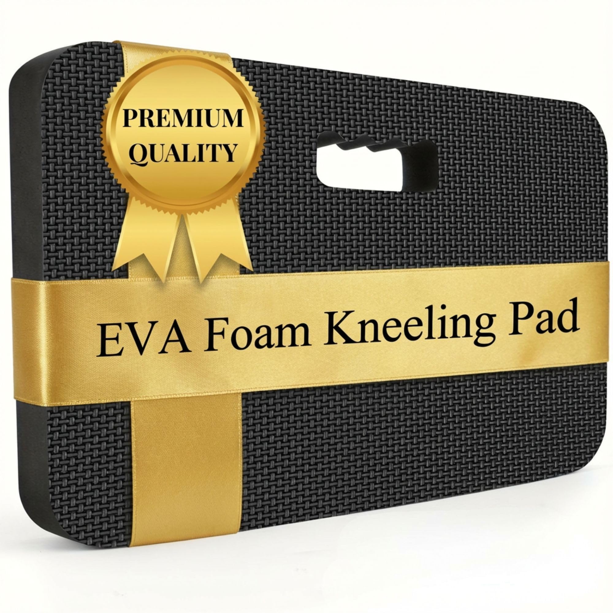 Premium EVA Foam Kneeling Pad - Ultra-Light with Built-In Handle (Black)