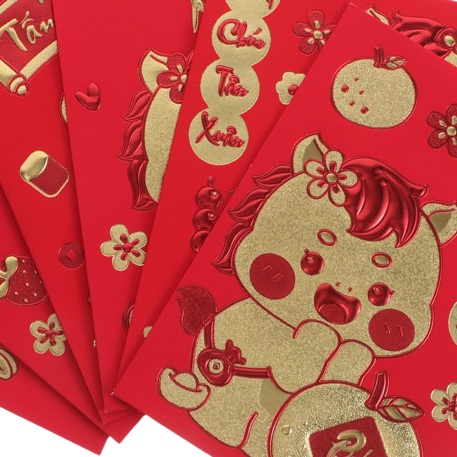 PRETYZOOM 360 Piezas Sobres Rojos Para Dinero De Año Vietnamita Sobres Hongbao Para Regalos Del Festival Lunar De Temporada