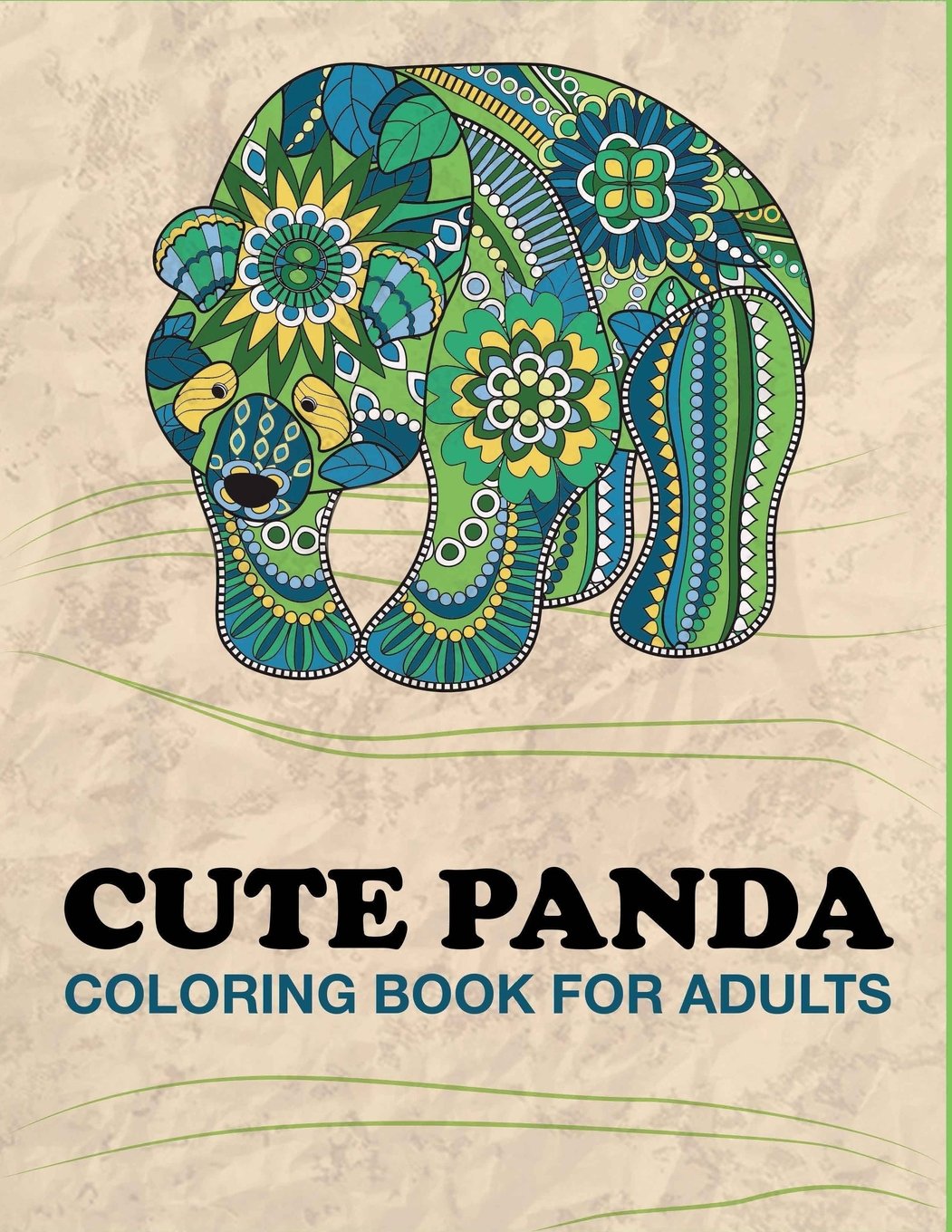 Cute Panda Coloring Book for Adults: Panda Designs For Stress Relief and Happiness