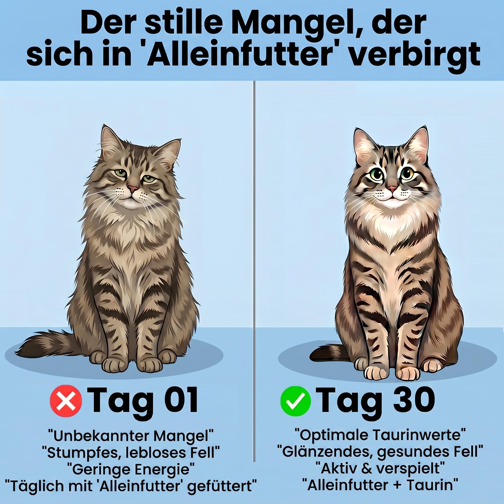 Koyopet Taurin Aminosäure-Ergänzungsmittel für Katzen, Pulver, 200 g, unterstützt Herz, Sehvermögen und Vitalität (1)