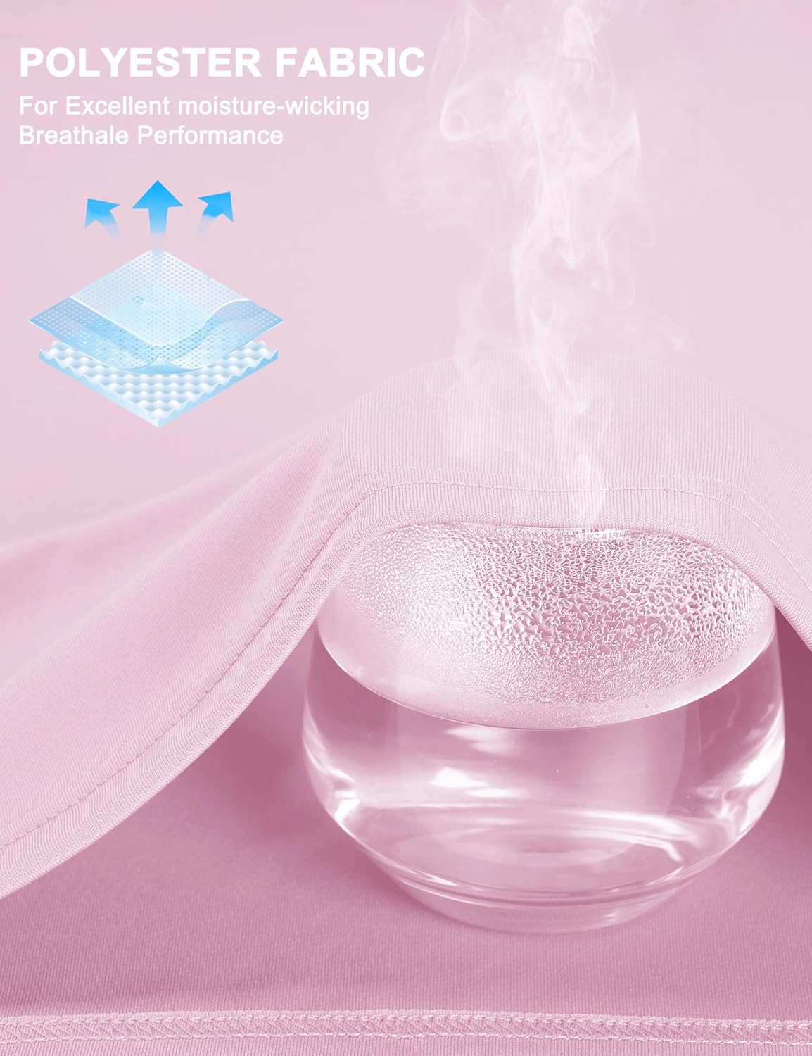 CRYSULLY Men's Long Sleeve 1/4 Zip Shirts Sun Protection Pullover UPF 50+ Rash Guard Running Lightweight T Shirt - Image 6