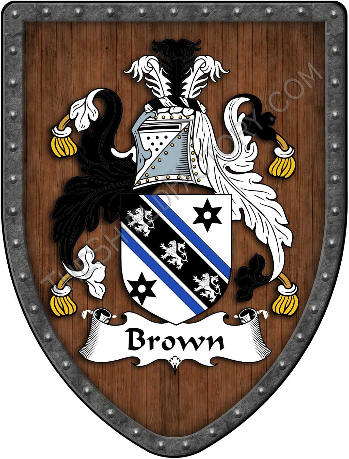 Brown Family Crest Custom Coat of Arms, Family Ancestry and
