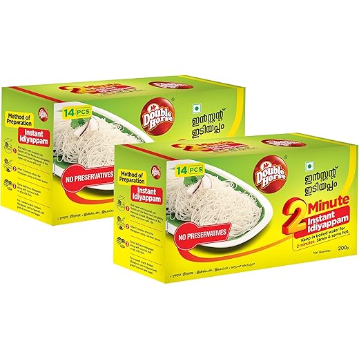 Double Horse Instant White Idiyappam 200g x 4