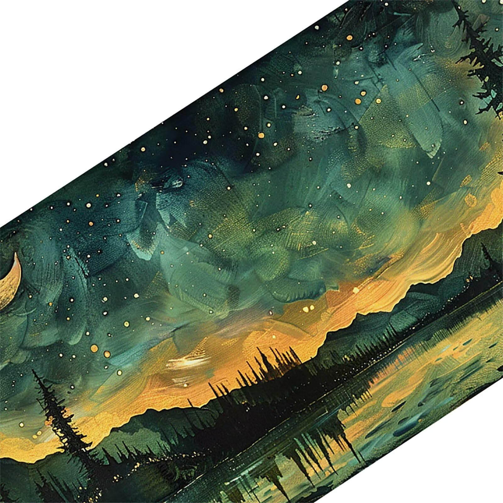 Cielo stellato Tappetino Mouse Gaming xxl 1000 x 500 mm, Tappetino Scrivania Verde Con Bordi Cuciti, Presa Stabile su Superfici Lisce, Impermeabile Antiscivolo Mouse Pad per Gaming Accessori PC x2-11S