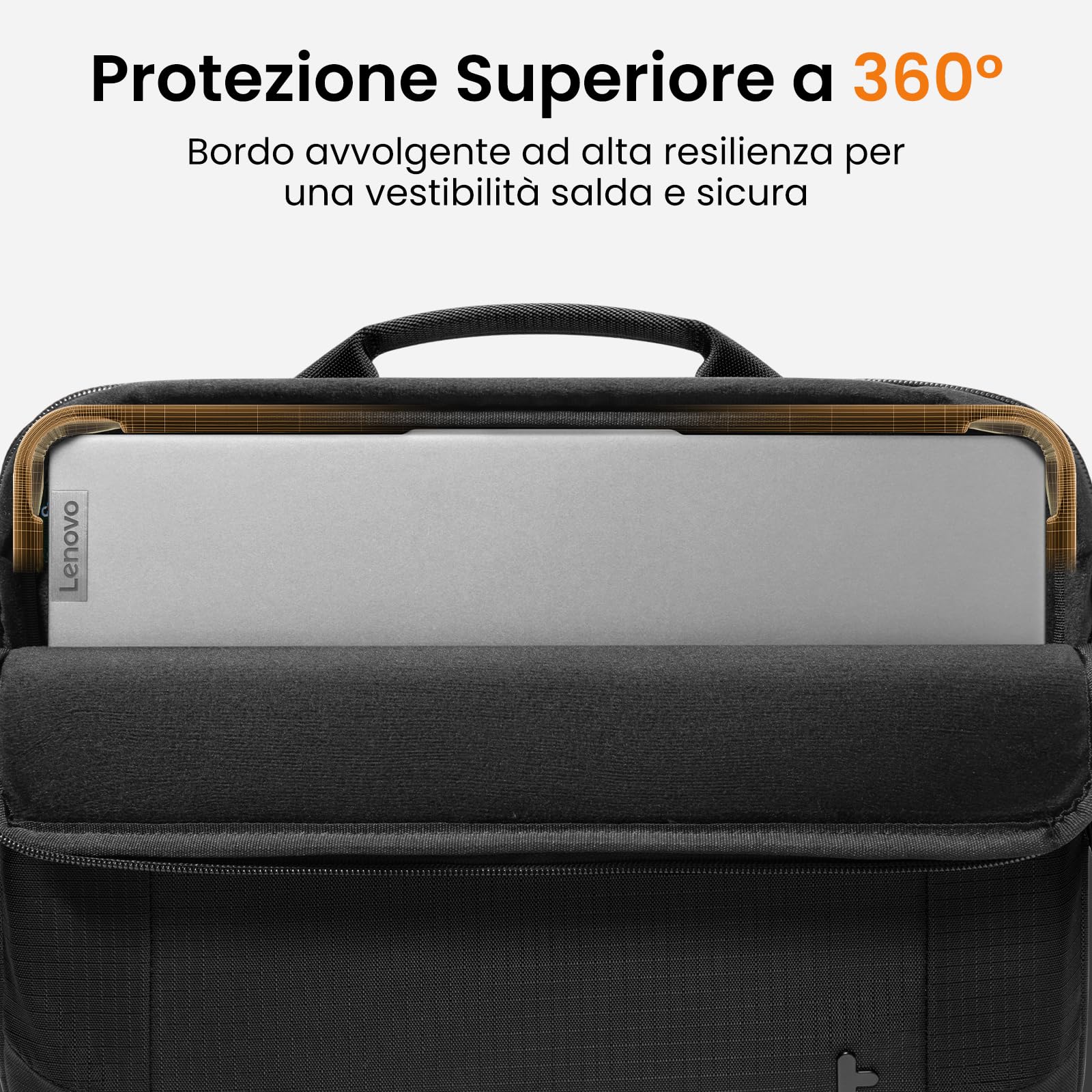 tomtoc Custodia Leggera Universale per Laptop/Notebook/Chromebook 15,6 pollici Acer, ASUS, Dell, HP, Lenovo, Impermeabile con Protezione 360°