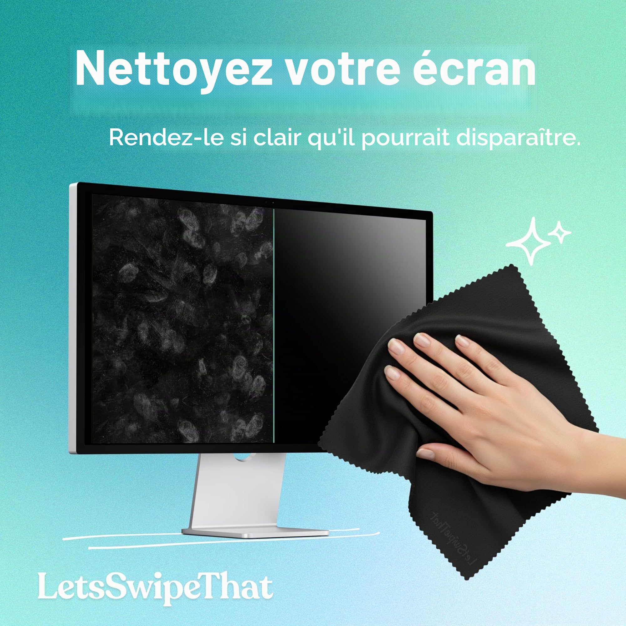 Chiffon Microfibre 3X Pack pour MacBook 14" Protection Clavier Nettoyant