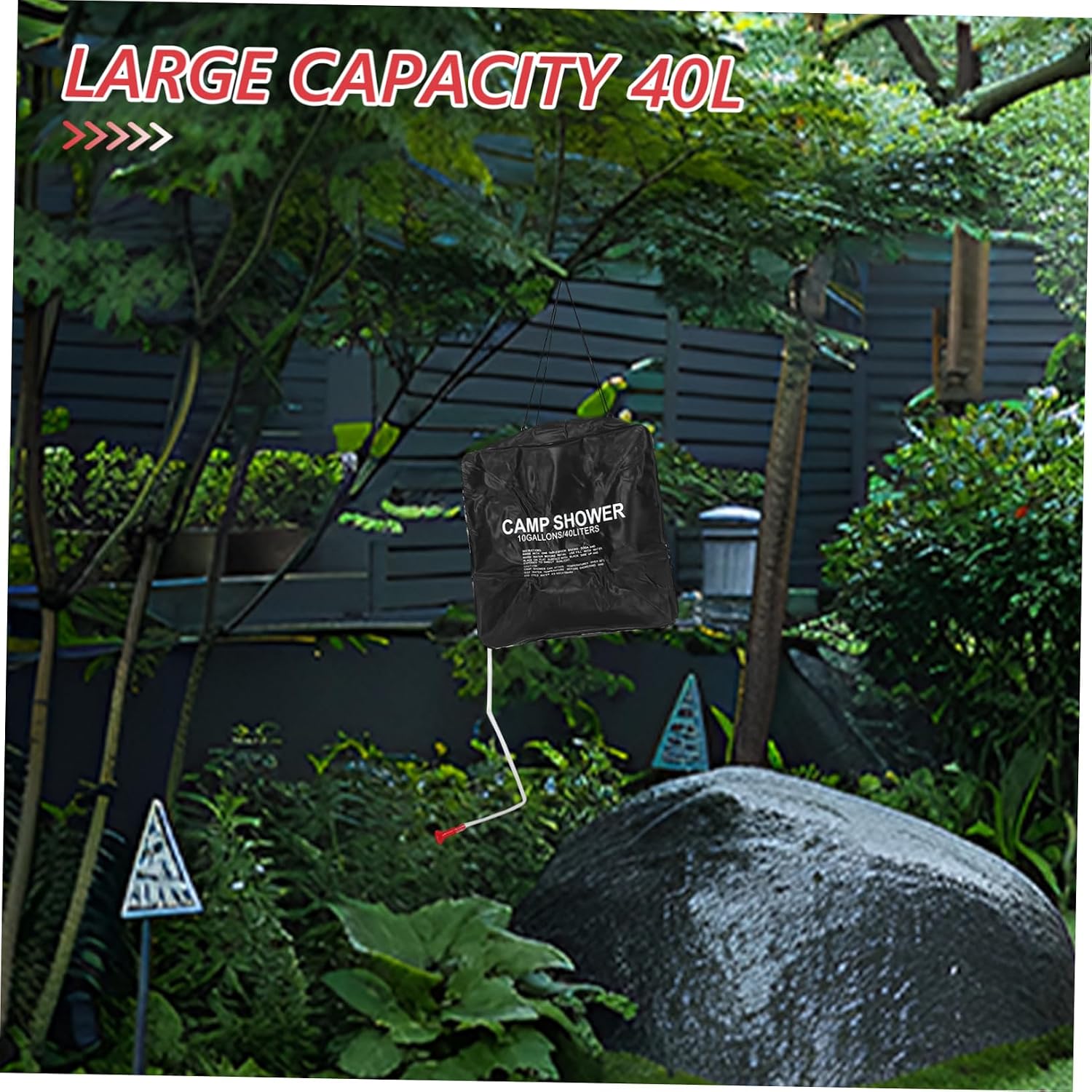VICASKY Solar Shower Bag Portable Outdoor Bathing Bag with Spray Head for Camping Hiking and Road Trips for Cleanliness and Refreshment During Outdoor Activities