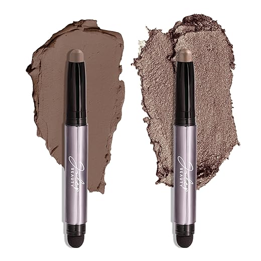 Julep Eyeshadow 101 Crème to Powder Waterproof Eyeshadow Stick Duo, Taupe Shimmer and Stone