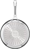 Tefal E304S3.JO7 Jamie Oliver Cook's Direct 3-Piece Frying Pan Set, 20, 24, 28 cm, Suitable for Induction, Dishwasher Safe, Thermo-Signal, Stainless Steel - 5