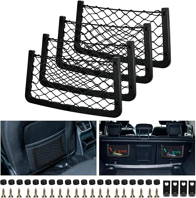2 Pezzi  Ganci Per Bagagliaio Auto, Organizer, Montaggio Posteriore Rete Per Bagagli Fissaggio Gancio~p140252466