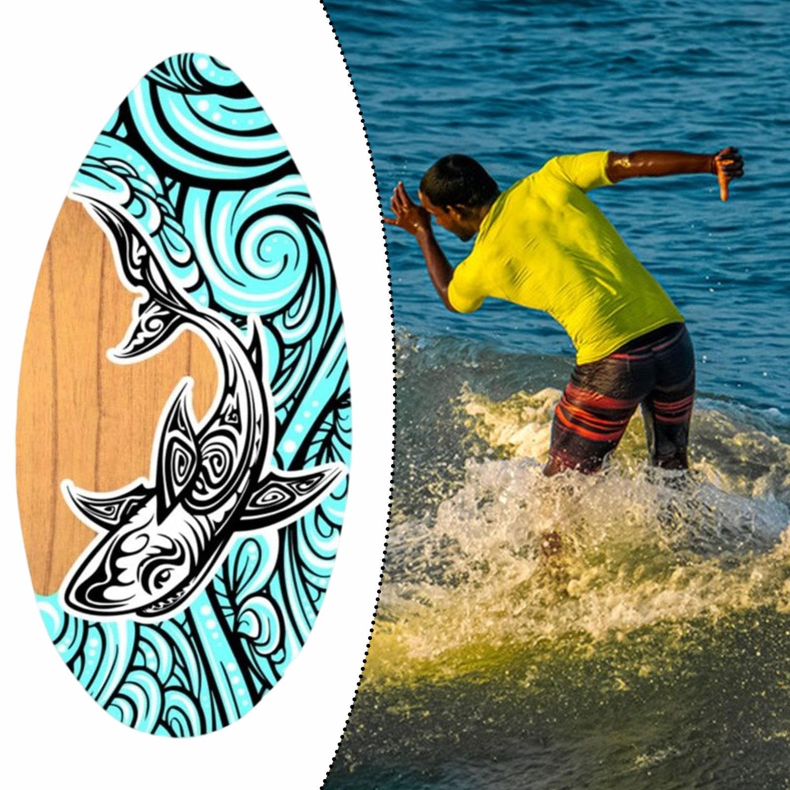 Tabla de Skimboard para Deportes Acuáticos, Playa, Arena, para Niños, Niñas, Adultos, Hombres Y Mujeres