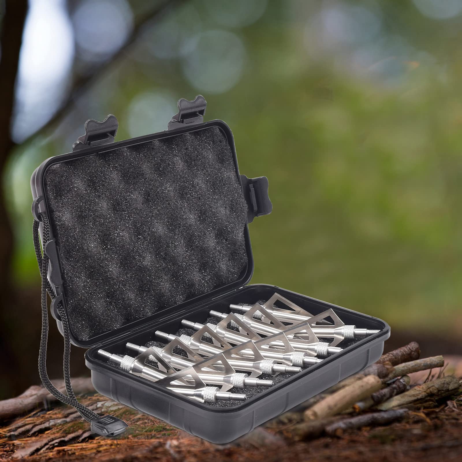 ZSHJGJR 10pcs Pointes de flèche pour la Chasse au Tir à l'Arc 100 Grains 3 Lames Têtes de Flèche Broadheads pour Arbalète et flèches d'arc à Poulies (Rouge ZSHJGJR 10pcs Pointes de flèche pour la Chasse au Tir à l'Arc 100 Grains 3 Lames Têtes de Flèche Broadheads pour Arbalète et flèches d'arc à Poulies (Rouge