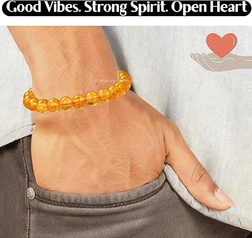 Miniatura 39 de Amazing Gemstone Crystal Bracelet for Women Men's Gifts - Protection Healing Crystal Bracelet - 8mm Gemstone Beaded Adjustable Bracelet Pulseras