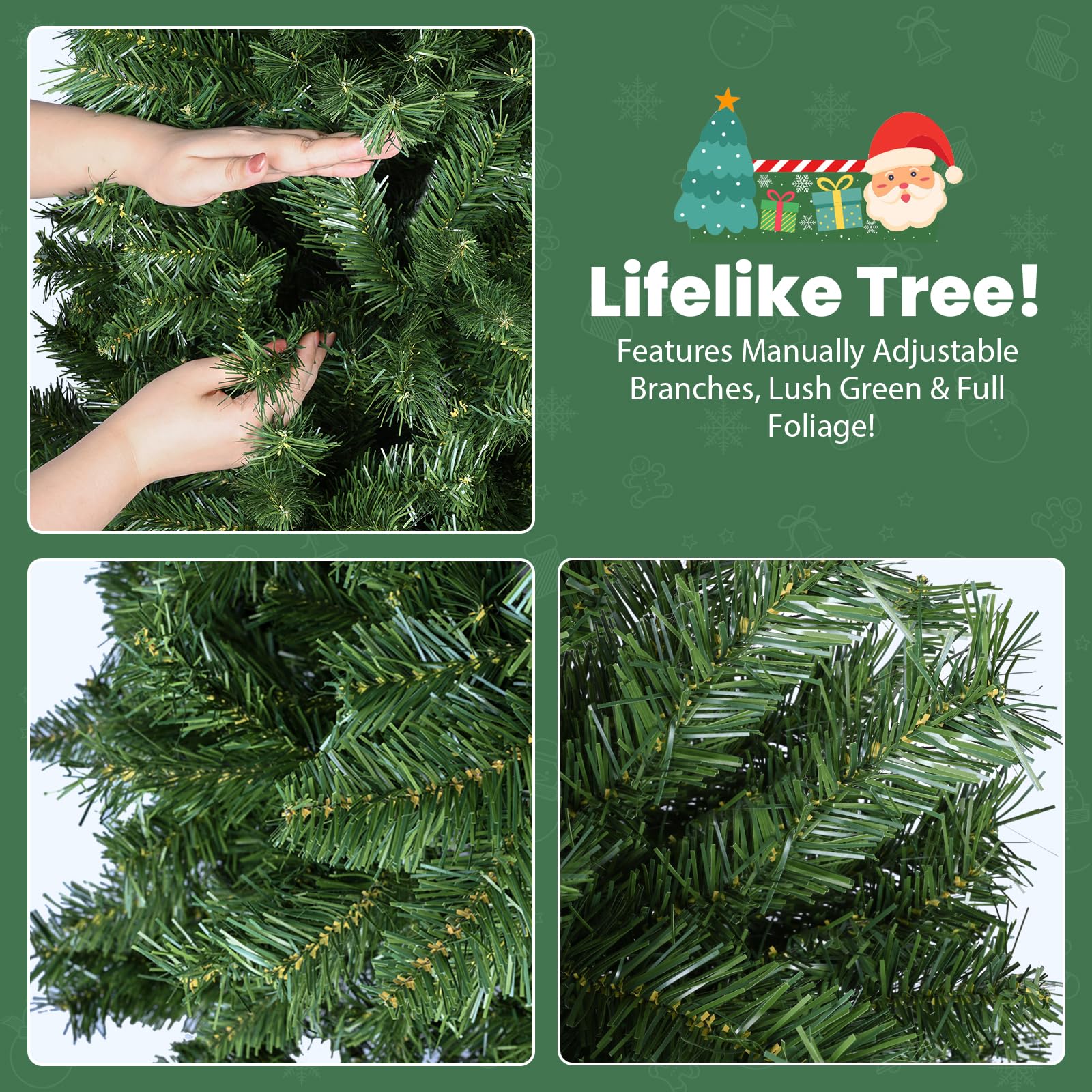 YEAUPE PRO Knstlicher Weihnachtsbaum 170cm ca. 800 Tips, Weihnachtsbaum  unechter Tannenbaum inkl. Metallstnder, Tannenbaum Knstlich Fr  Wohnzimmer und Garten : Amazon.de: Kche, Haushalt & Wohnen