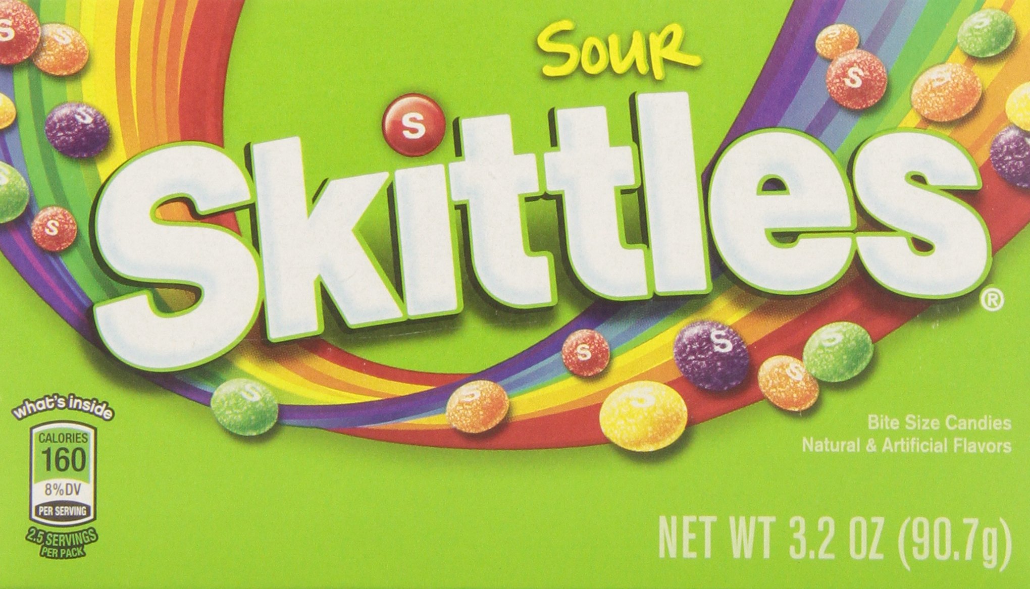Skittles Sours Theater Box, 3.20 Ounce (Pack of 12)