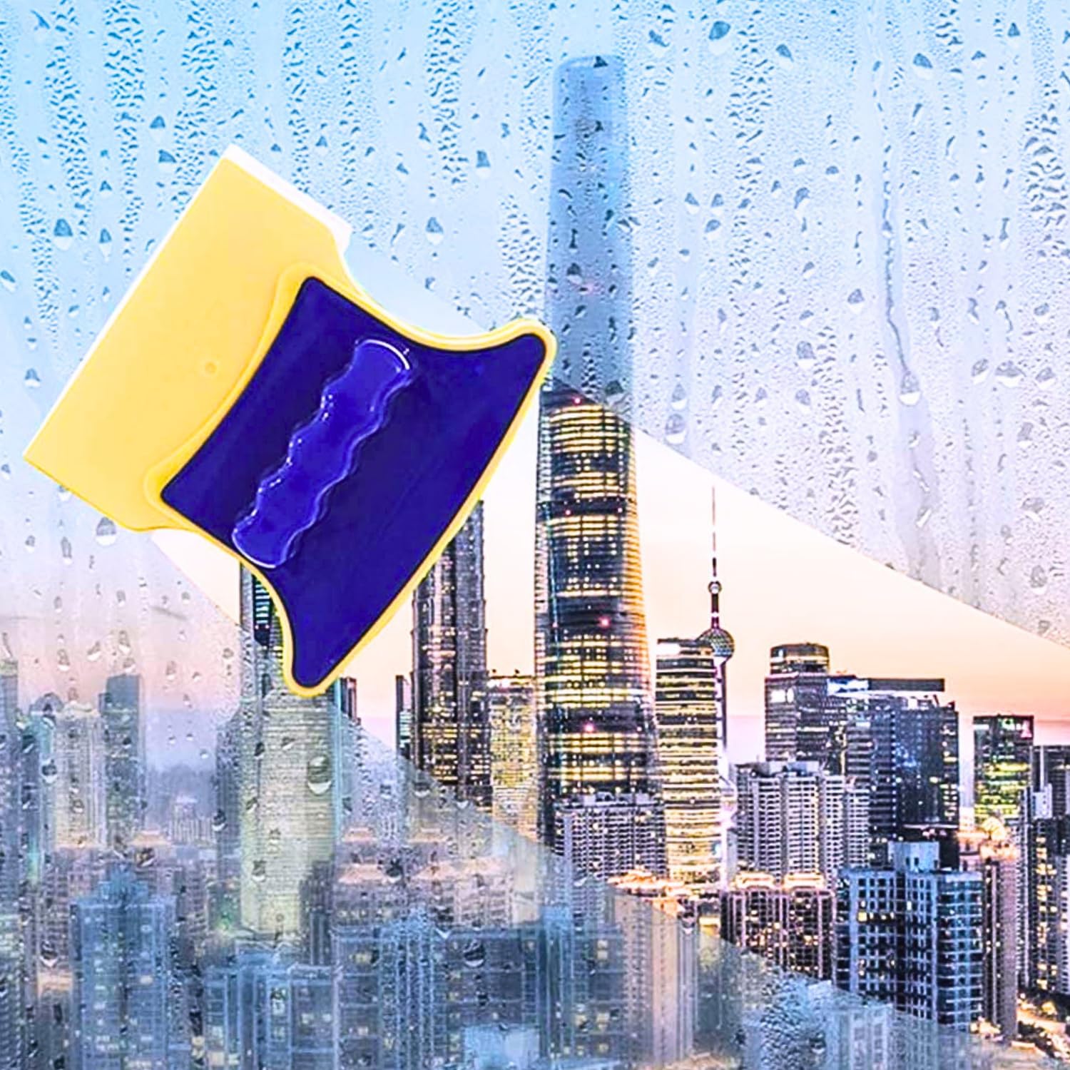 KhuHap Double Side Magnetic Window Cleaner Ultra-Strong Both Side Glass Surface Cleaning Brush Wiper Tools with Ergonomic Handle Design for High-Rise and Car Glazed Thick Window, Pack of 1, Multicolor (B0D4VYZHMJ) Amazon Price History, Amazon Price Tracker