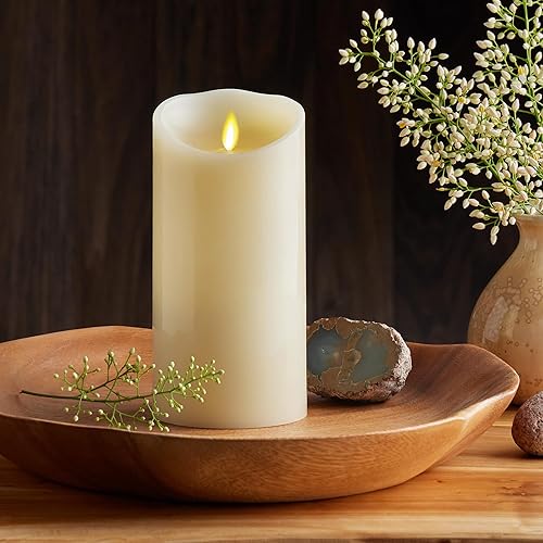 Miniatura 7 de Luminara vela de cera 3.5x 7Marfil, Cera, Ivory, 7 pulgadas