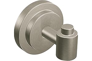 Modern Simplicity with Moen Iso Collection DN0703BN Single Robe Hook