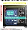 KEDIERS PC Case - Pre-Installed 5 Fans ATX Mid Tower Gaming Case Computer Case with Opening Tempered Glass Side Panel Black G500