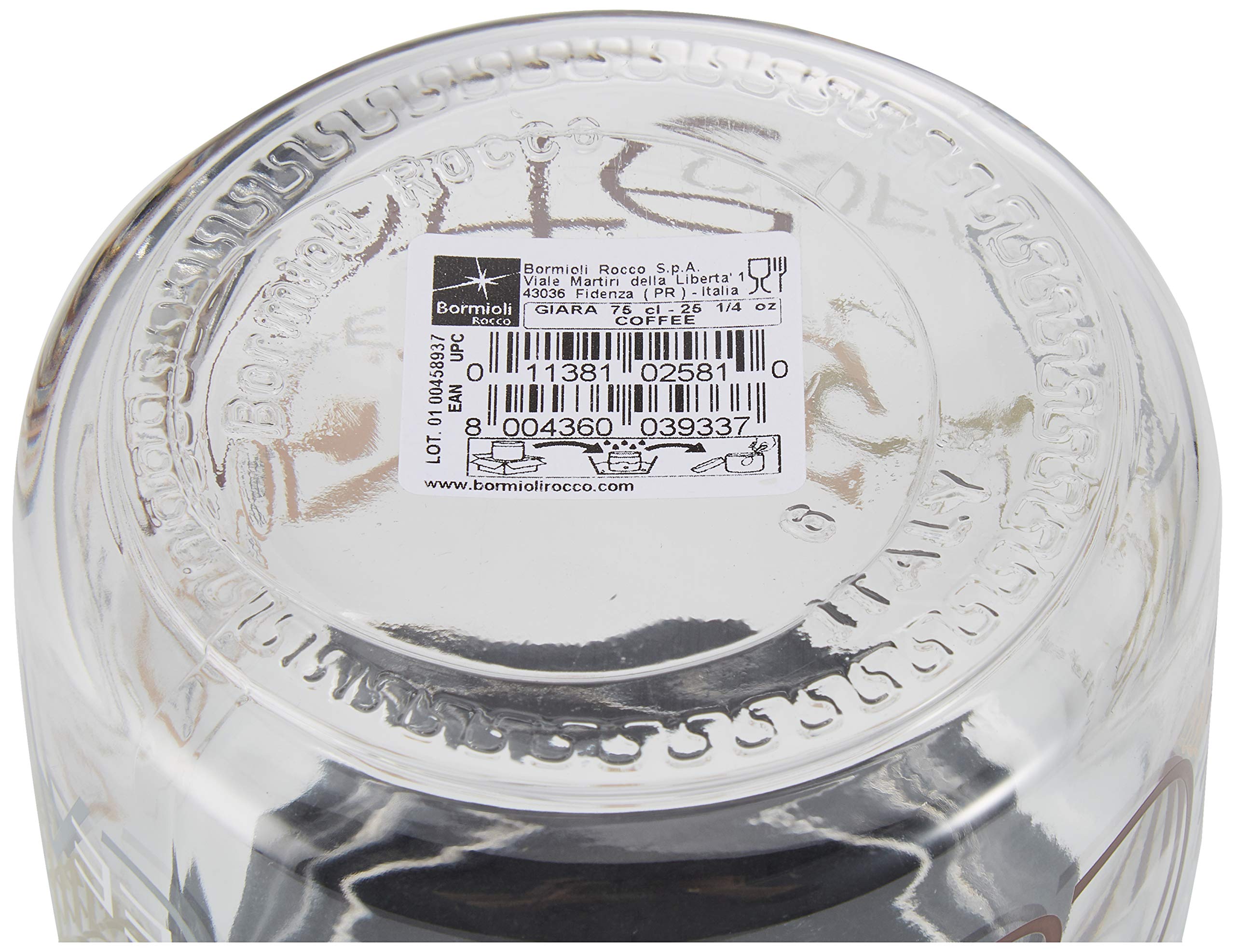 Barattolo Bormioli Per Caff&egrave; In Vetro - 0.75 Cl, Trasparente, Made In Italy