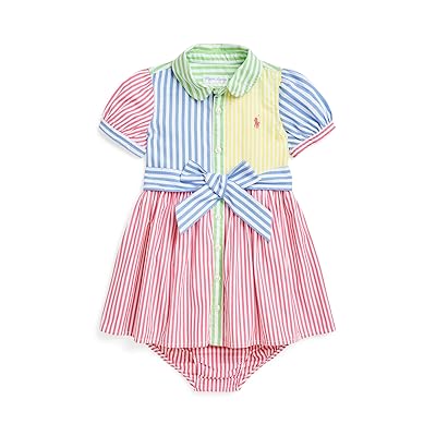 Polo Ralph Lauren Kids Striped Cotton Fun Shirtdress Bloomer (Infant) Girl